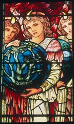Anges de la Création: Le Troisième Jour, vers 1890 (vitrail)